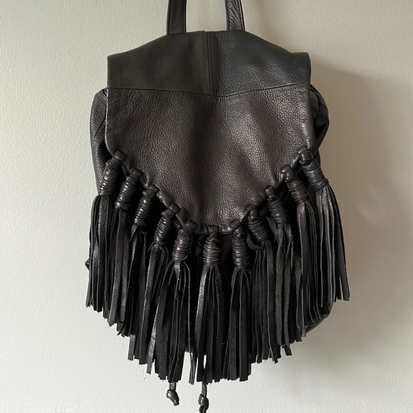 Anthropologie Handbags - RARE Day & Mood Lee Backpack - Black Leather